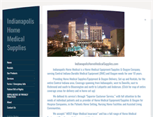 Tablet Screenshot of indianapolishomemedicalsupplies.com